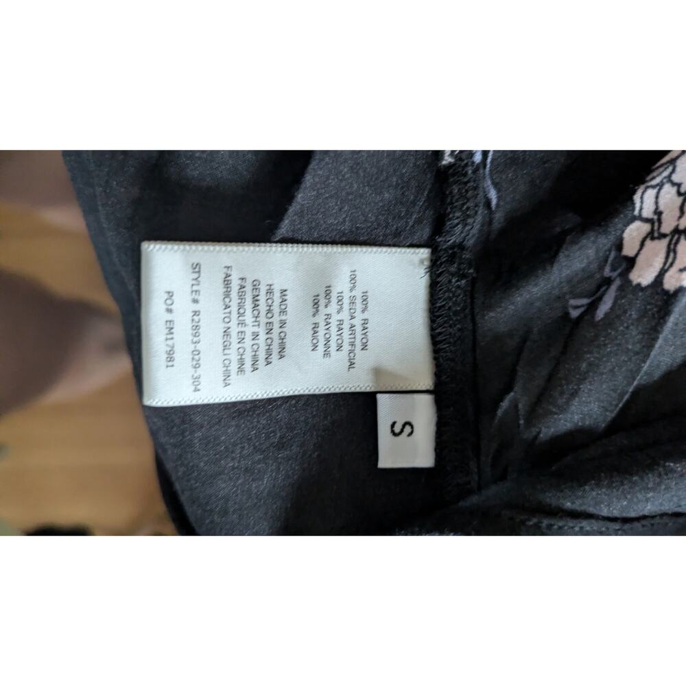 Cloth & Stone Tavaria Top, Small  Button Down, Floral, Semi sheer, Whimsy Goth - Picture 8 of 10